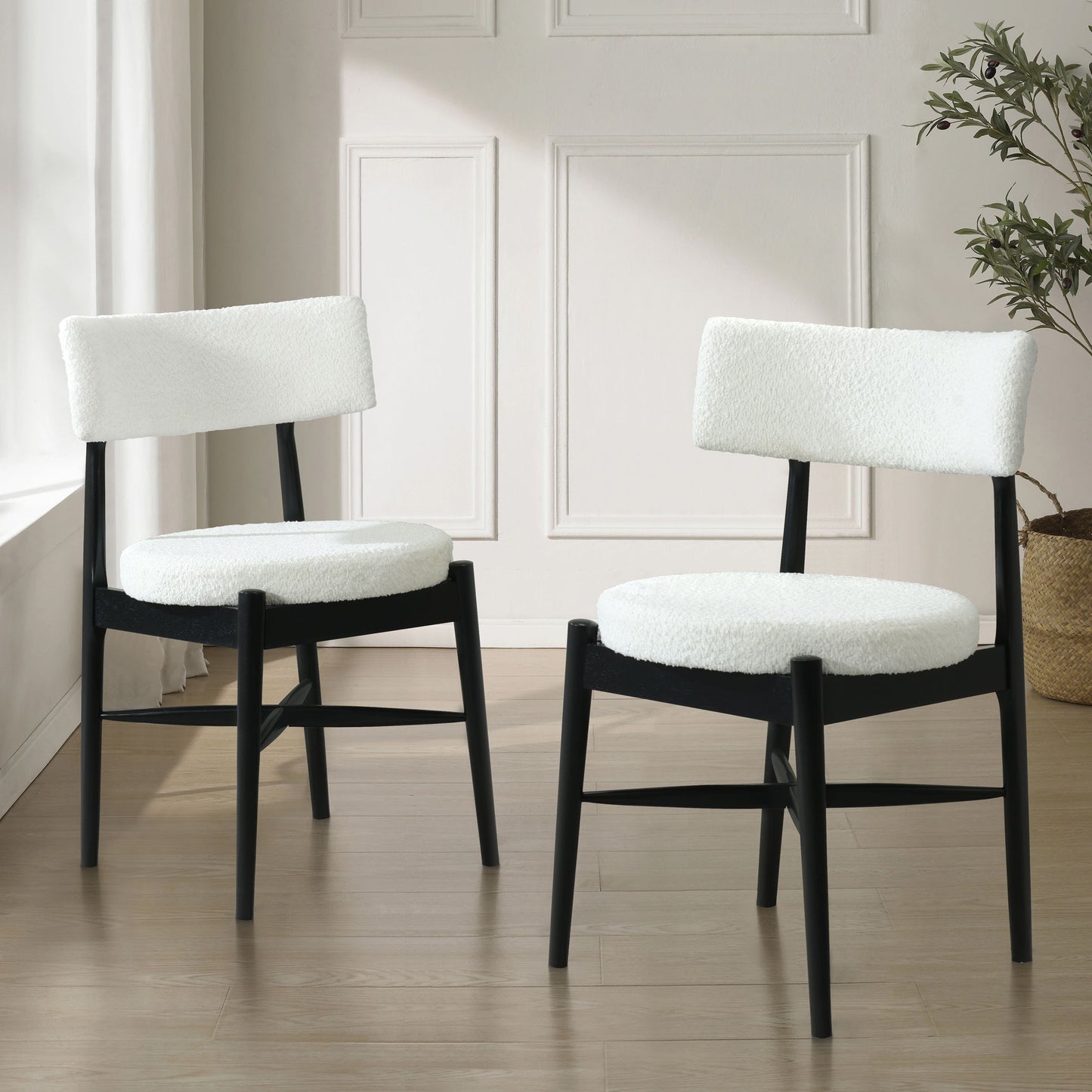 Mid Century Modern Dining Chairs With Unique Design Noble House