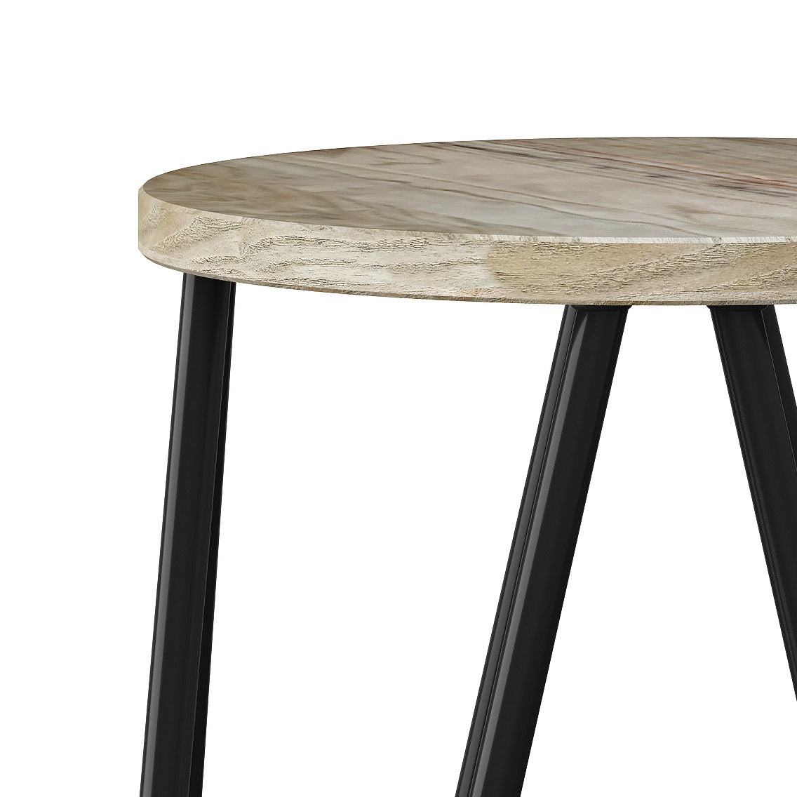 Simeon - Multifunctional Metal Stool With Wood Seat Simpli-Home