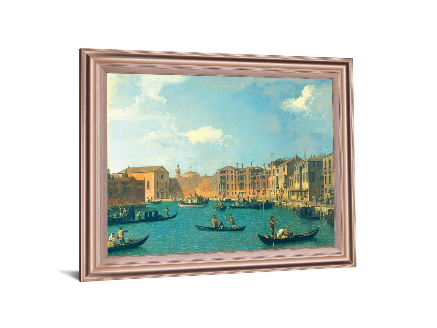 Sunlit Waterscape - 28" x 34" Framed Wall Art Classy Art