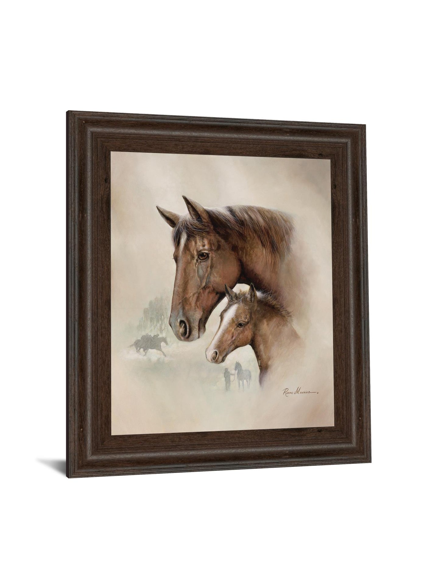 Race Horse I By Ruane Manning - Framed Print Wall Art - Dark Brown - Snoozhouse