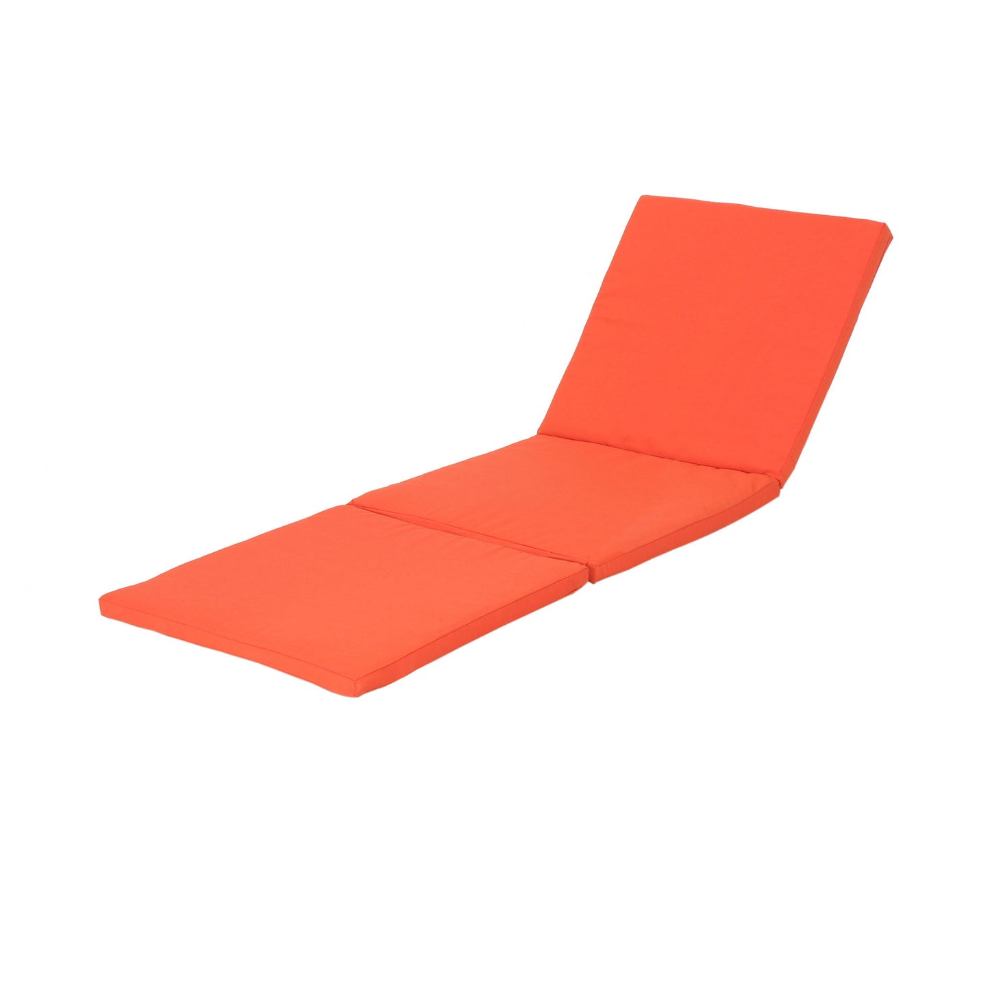 Waterproof Fabric Lounge Cushion With Rectangular Shape - Orange Noble House