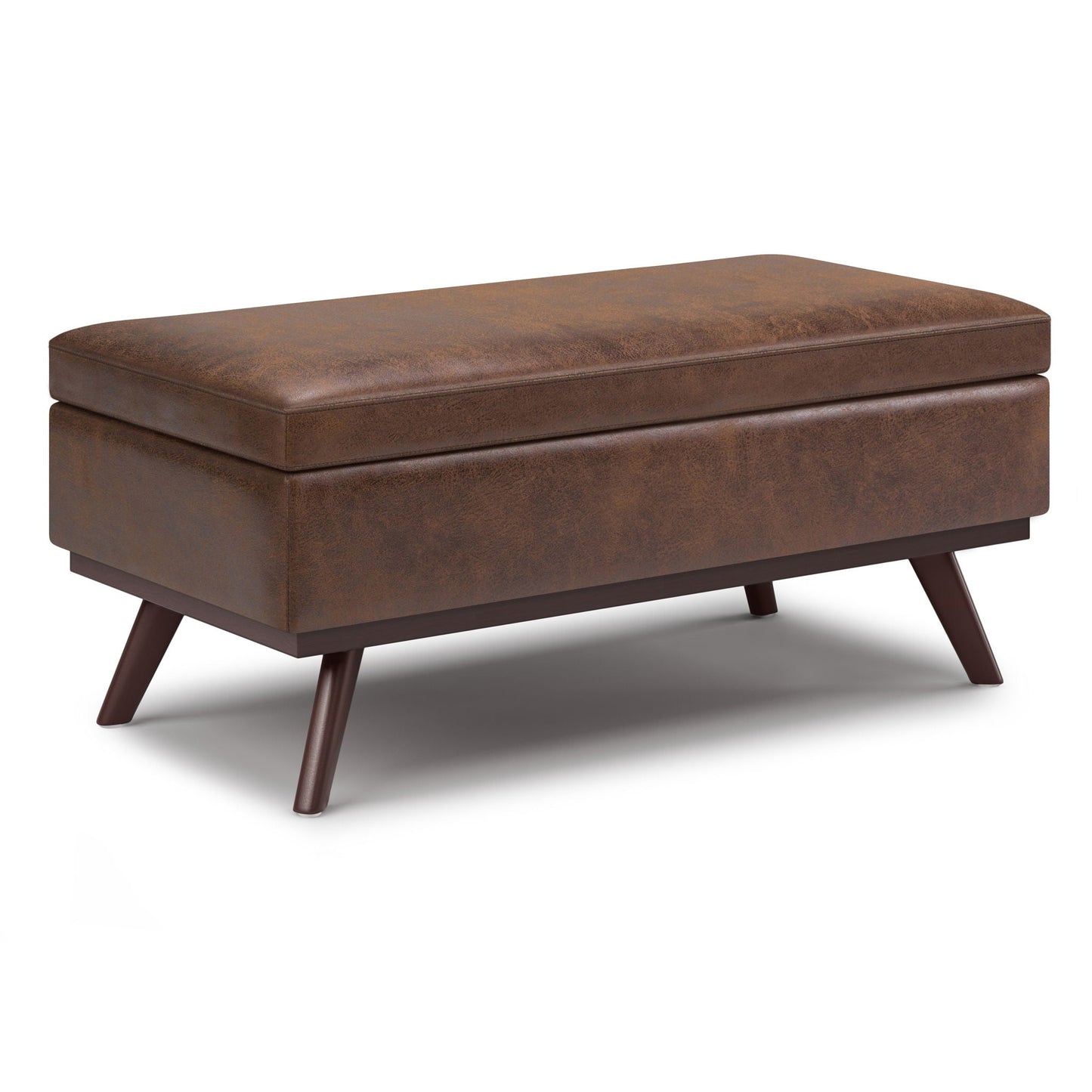 Owen - Lift Top Large Coffee Table Storage Ottoman, Mid Century Style Simpli-Home