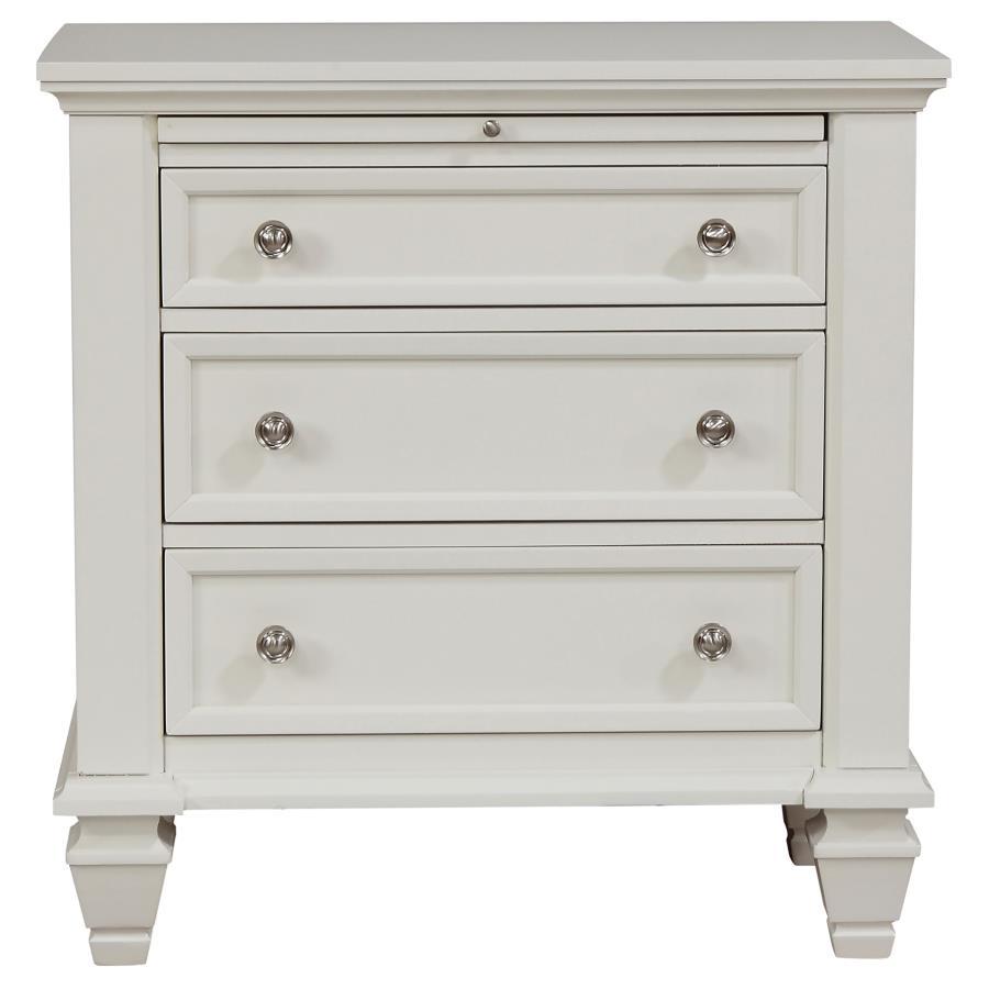 Sandy Beach - 3-drawer Nightstand CoasterEssence