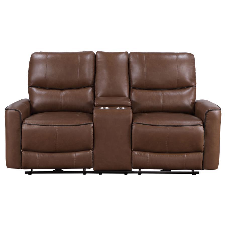 Greenfield - Upholstered Power Reclining Loveseat Coaster Fine Furniture