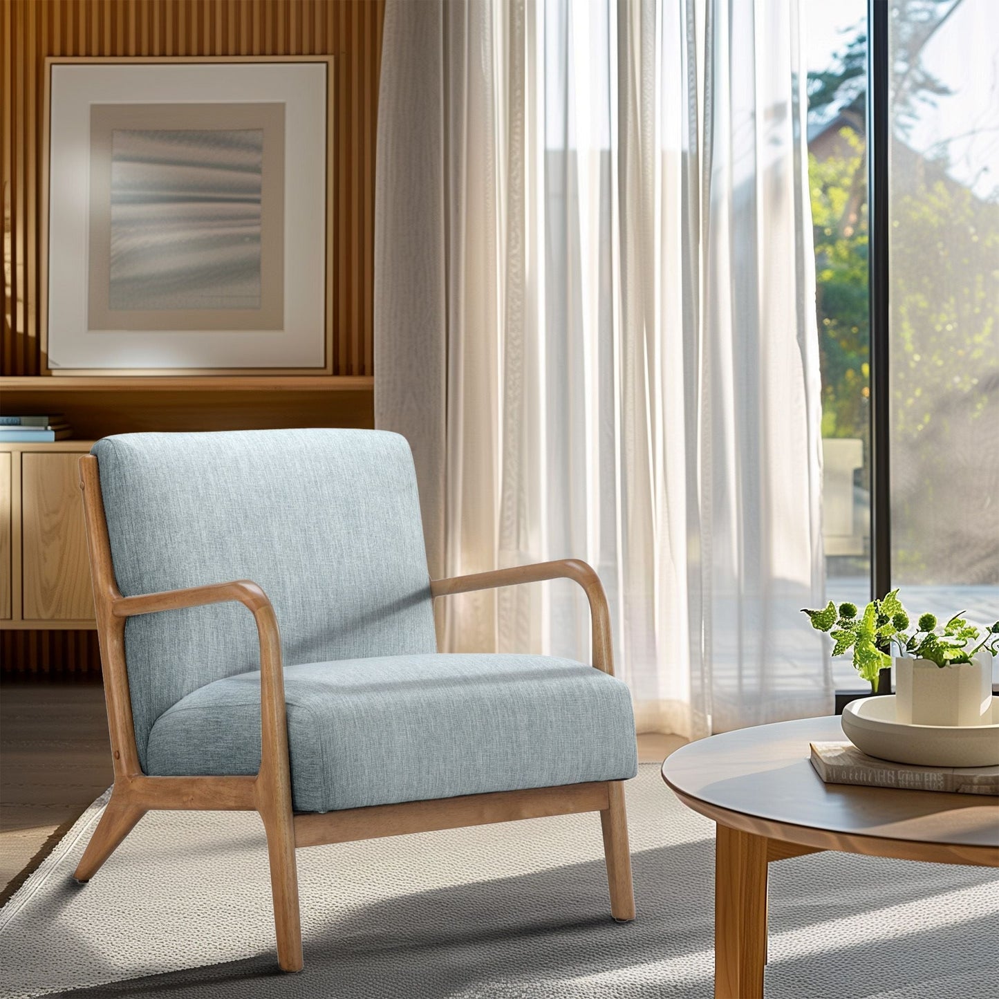 Novak - Lounge Chair - Light Blue INK+IVY