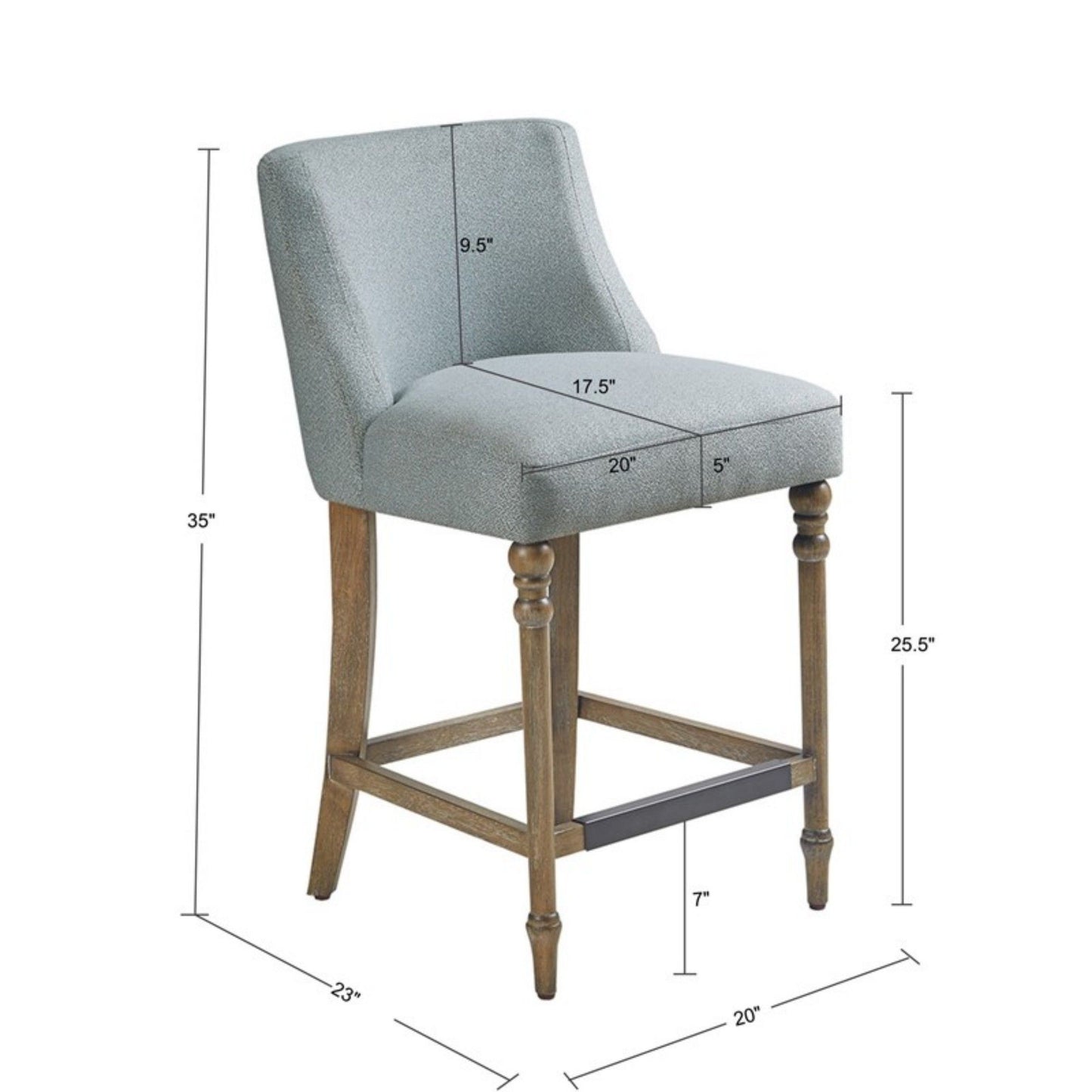 Delaney - Counter Stool - Blue JLA