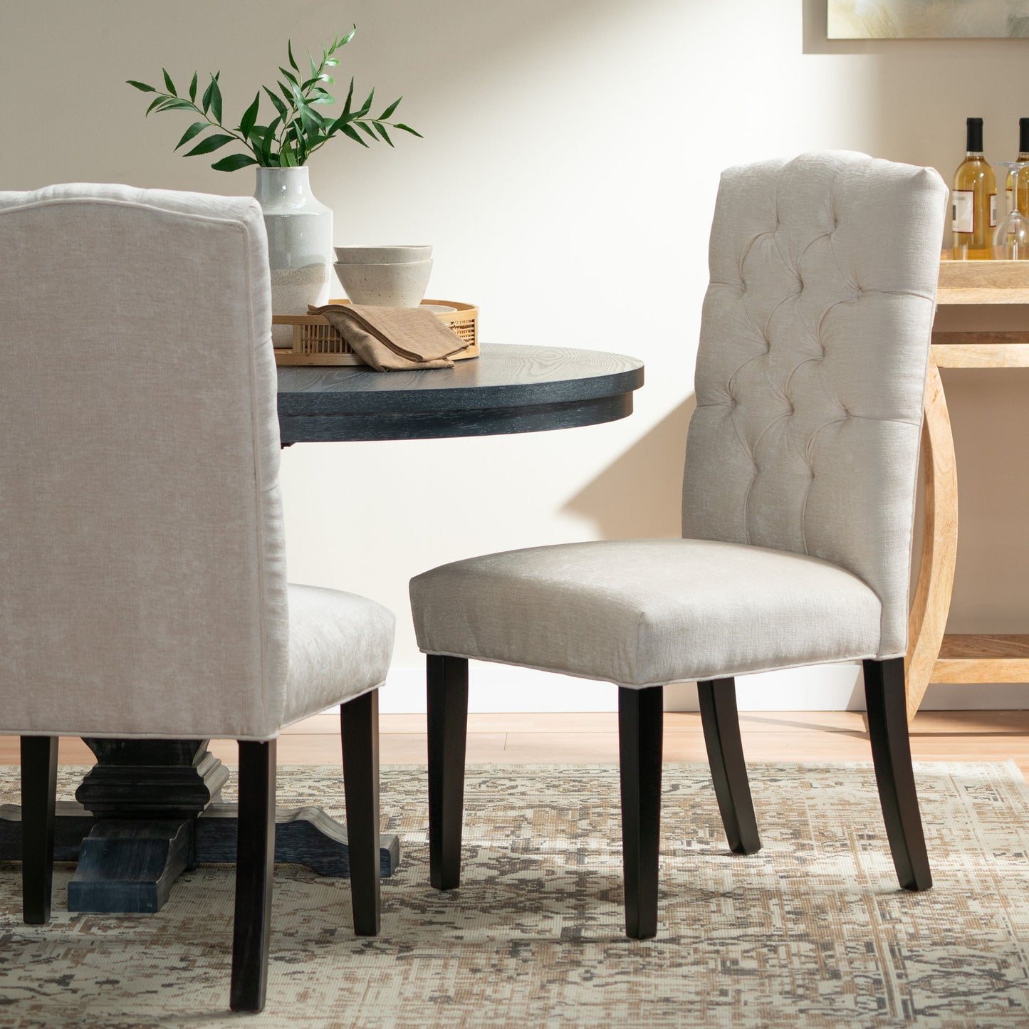 Harriet - Tufted Dining Chairs (Set of 2) Noble House