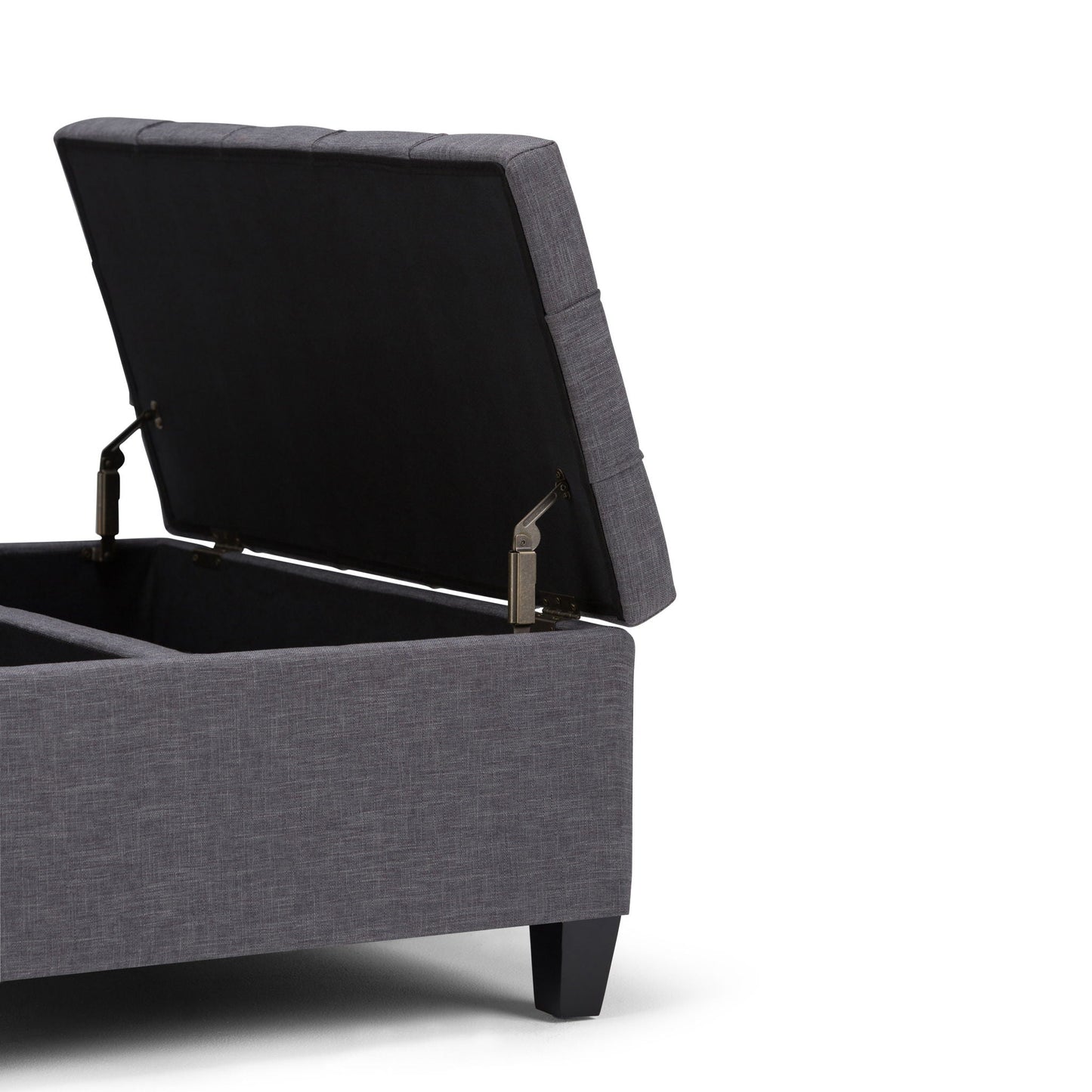 Harrison - Upholstered Coffee Table Storage Ottoman Simpli-Home