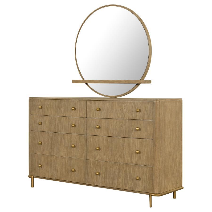 Arini - 8-Drawer Bedroom Dresser With Mirror CoasterElevations