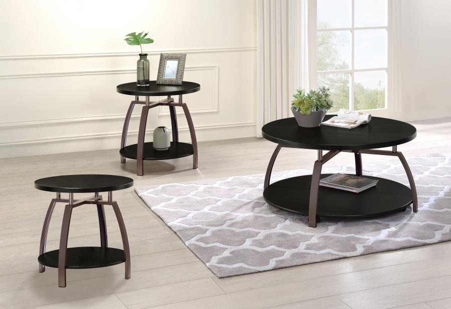 Dacre - Round Coffee And End Table Set Coaster Fine Furniture