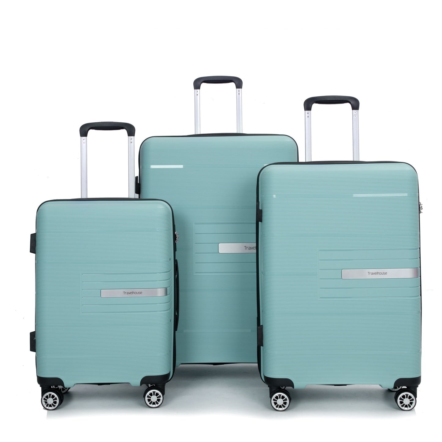 Hardshell Suitcase Double Spinner Wheels Luggage Sets, Lightweight With Tsa Lock, 3 Piece Set Daily Nest
