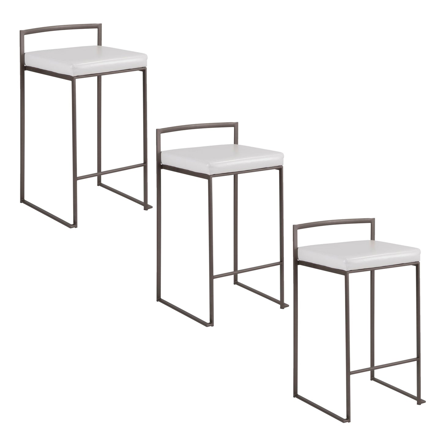 Fuji - Industrial Stackable Counter Stool Elegant Design Lumi Source
