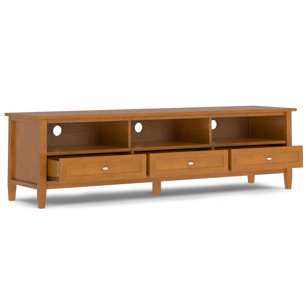 Warm Shaker - Handcrafted Low TV Media Stand Simpli-Home