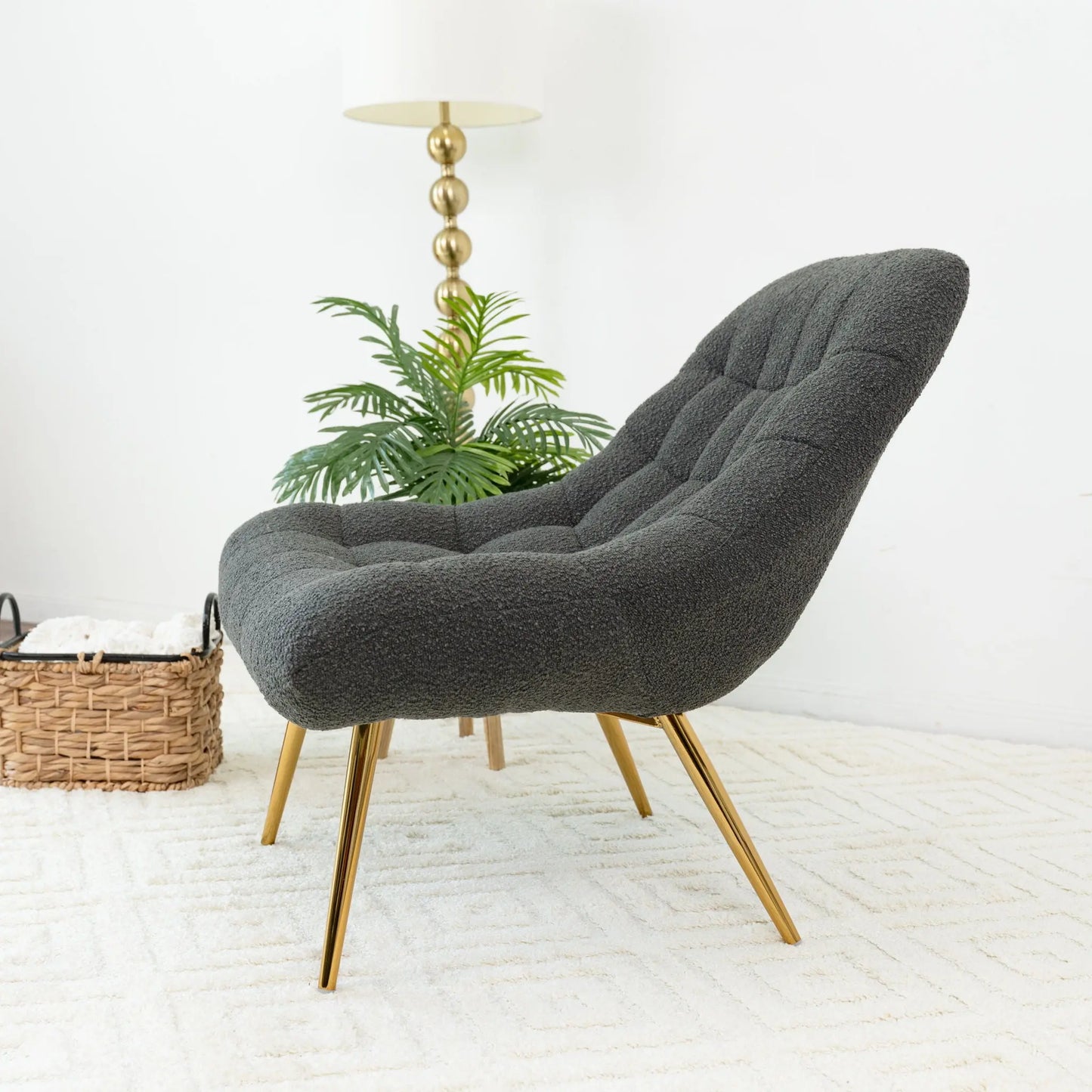 Aubrey - French Boucle Lounge Chair Ashcroft Furniture