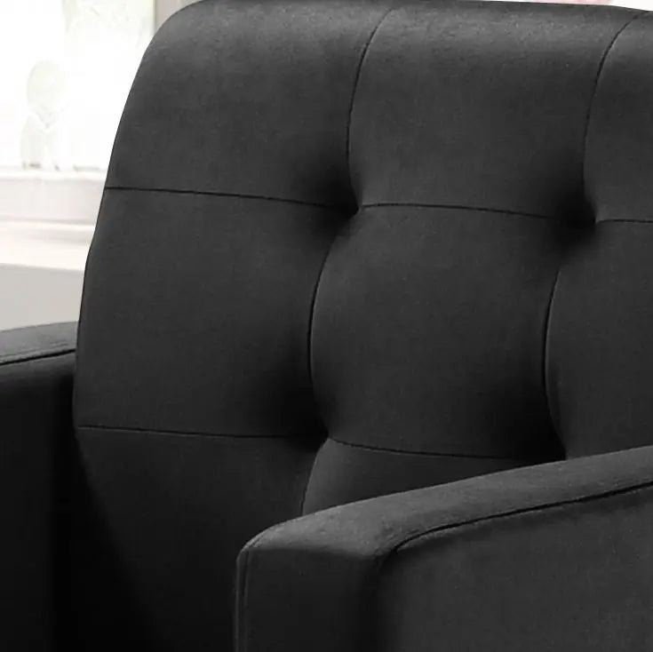 Hale - Velvet Accent Armchair With Tufting Lilola Home