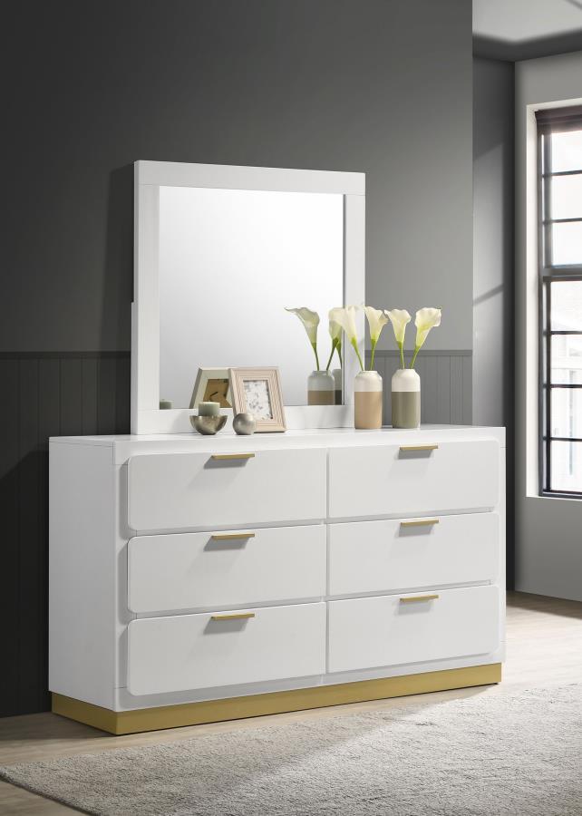 Caraway - 6-Drawer Bedroom Dresser With Mirror Coaster Fine Furniture