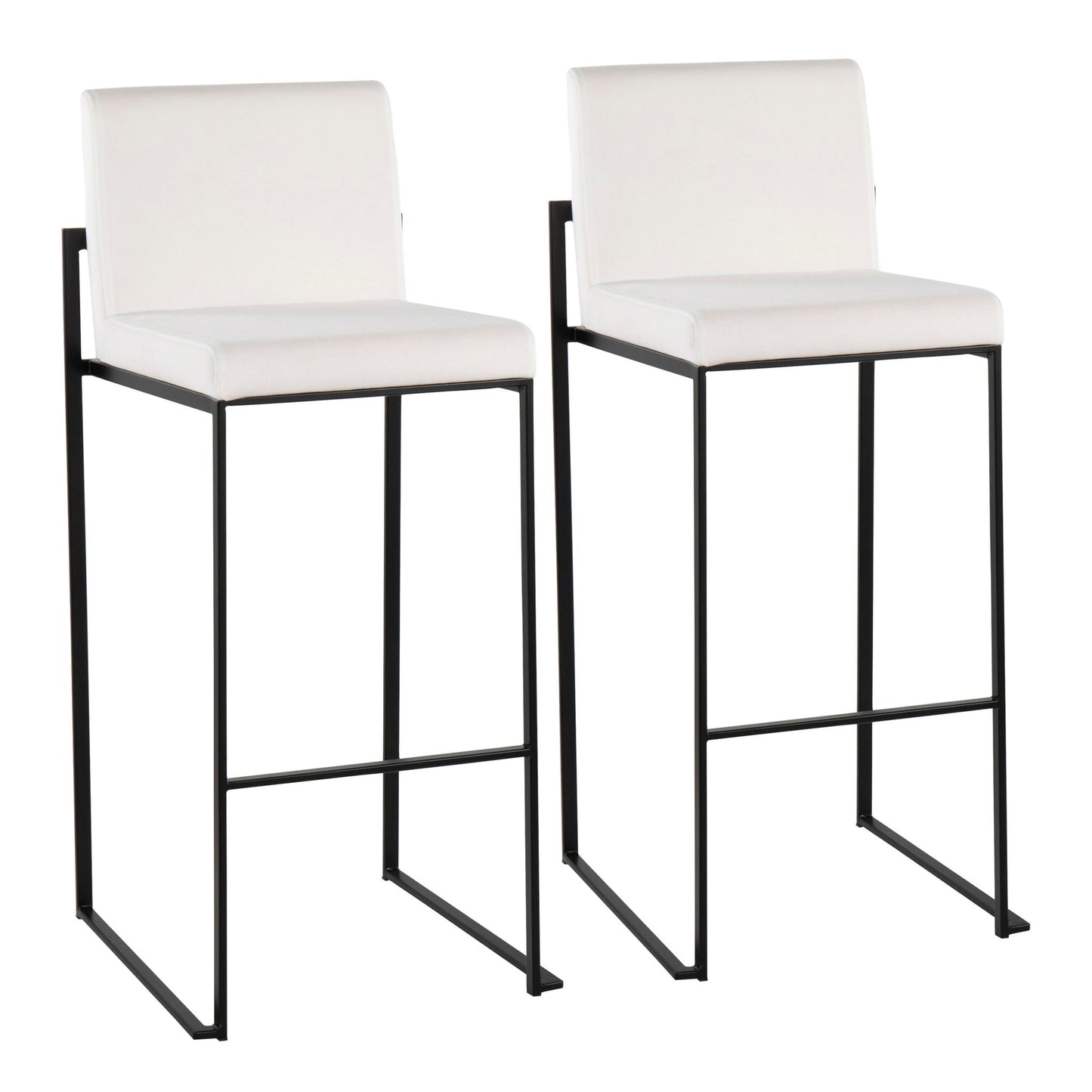 Fuji - Contemporary High Back Barstool Elegant Design Lumi Source