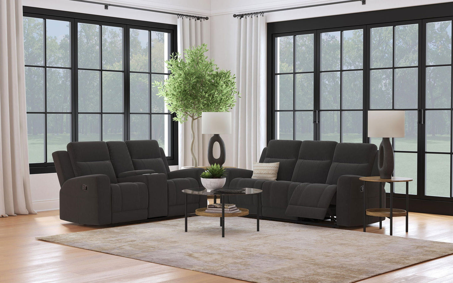 Brentwood - Upholstered Reclining Sofa Set Coaster Fine Furniture