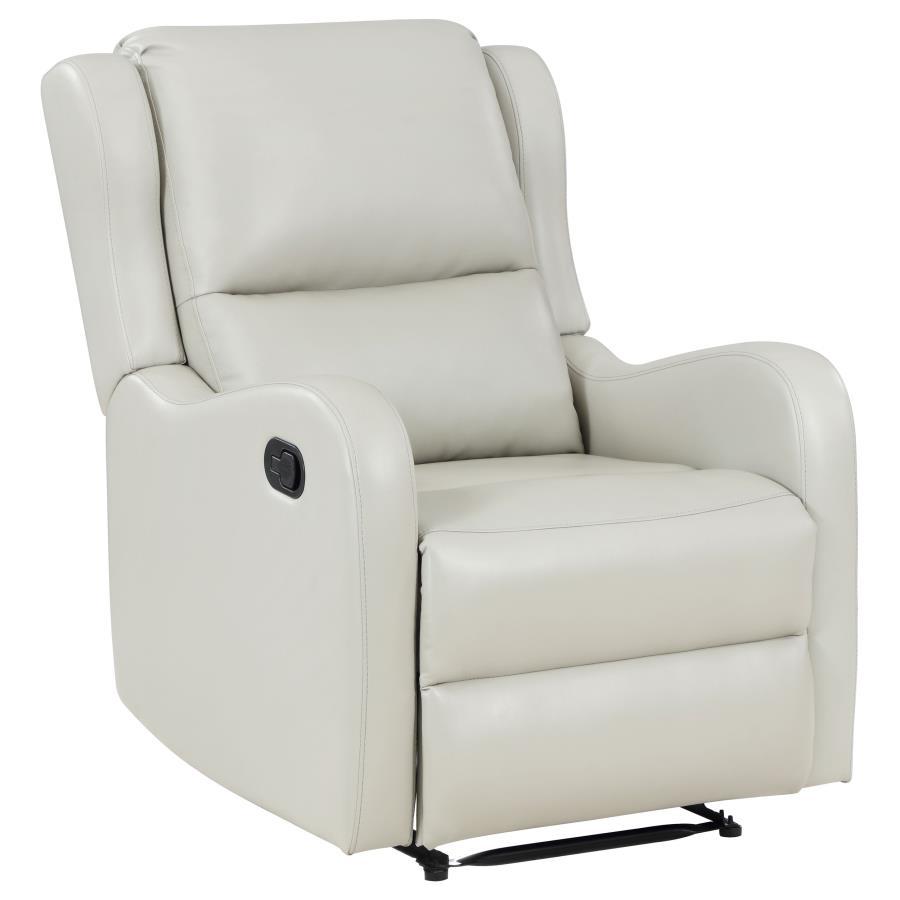 Kelsey - Upholstered English Arm Recliner Chair - Ivory Coaster Fine Furniture