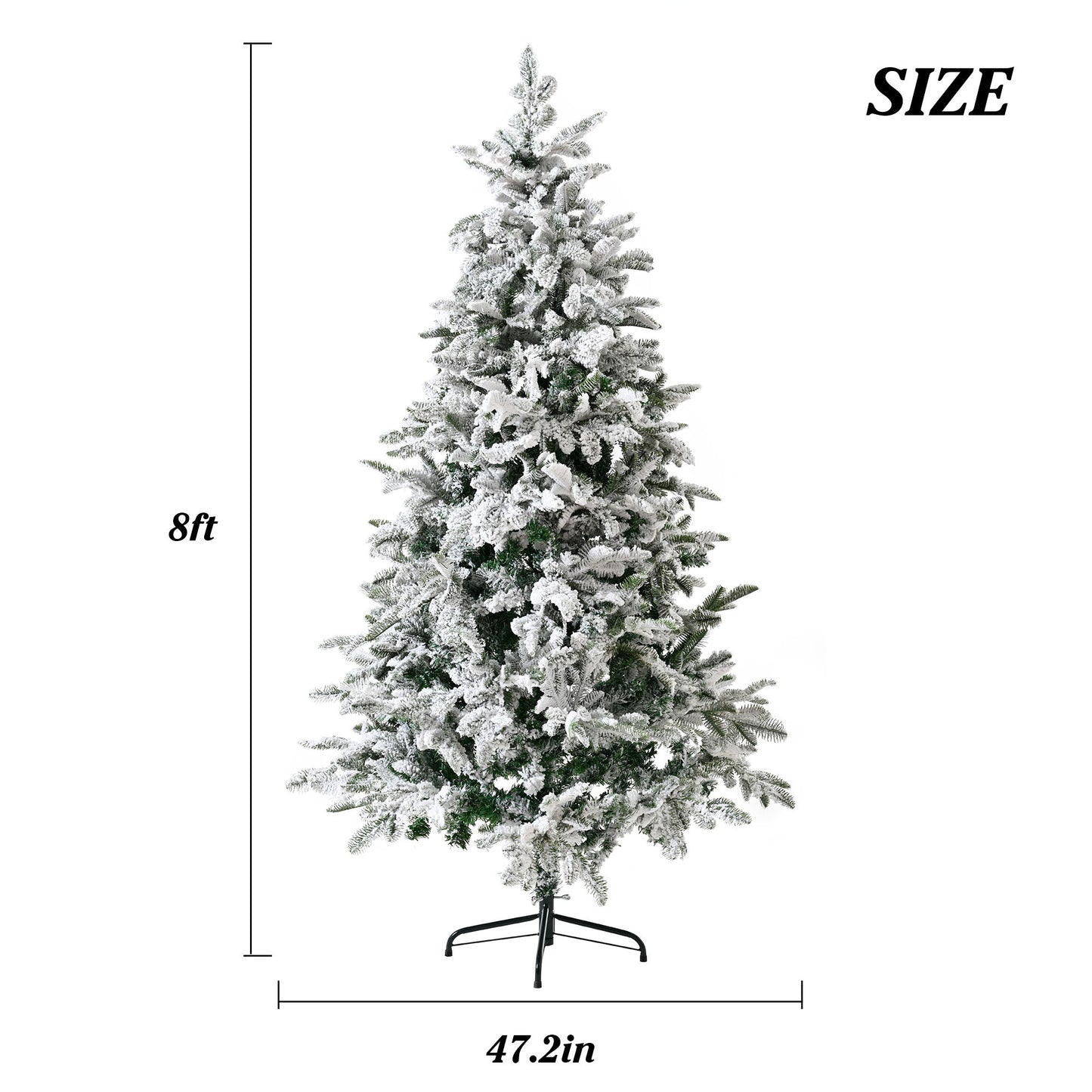 Artificial Christmas Tree With Snow Flocked Design Daily Nest