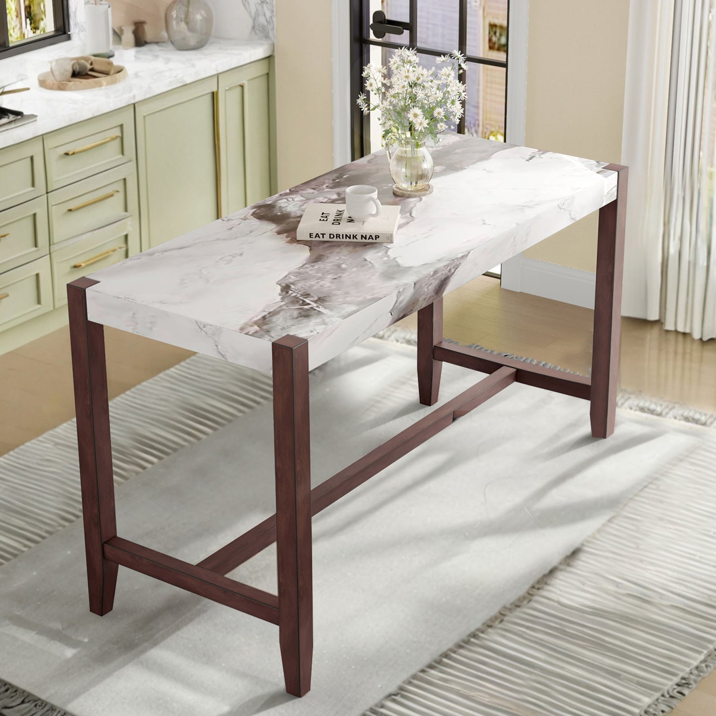 Counter Height Bar Table For Kitchen Hearth and Haven