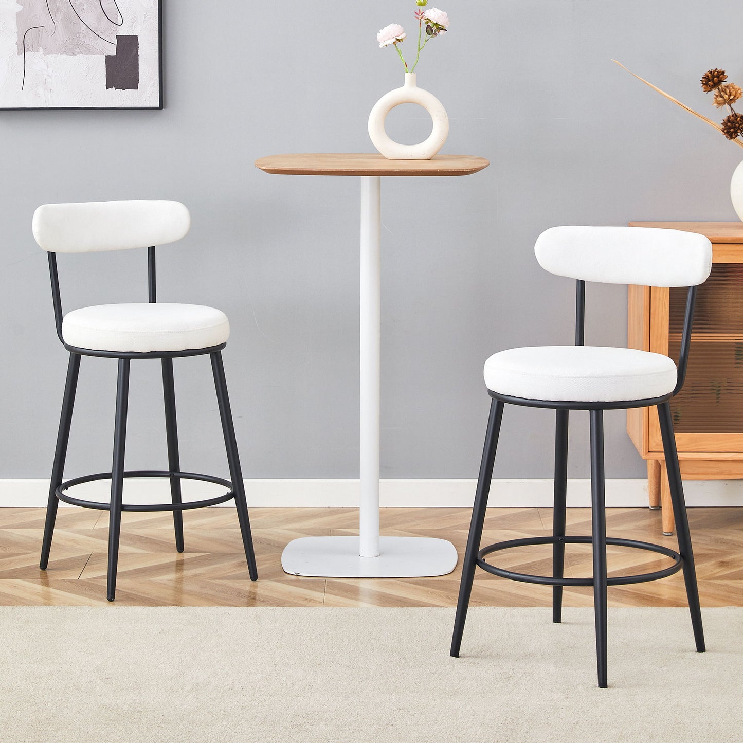 Fashionable Ergonomic High Legged Bar Chairs (Set of 2) Home Essentials