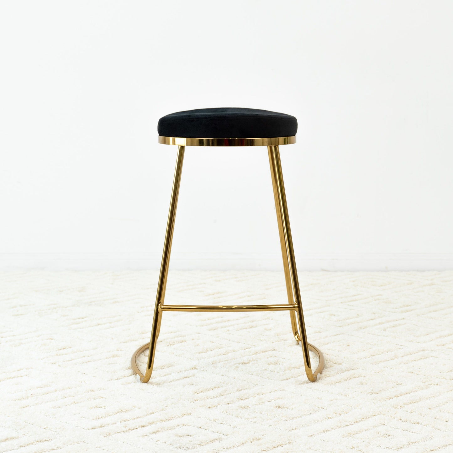 Jane - 26" Mid-Century Modern Luxury Upholstered Stool Ashcroft Furniture