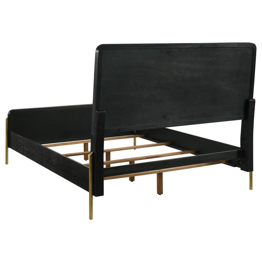 Arini - Rattan Panel Bed CoasterElevations