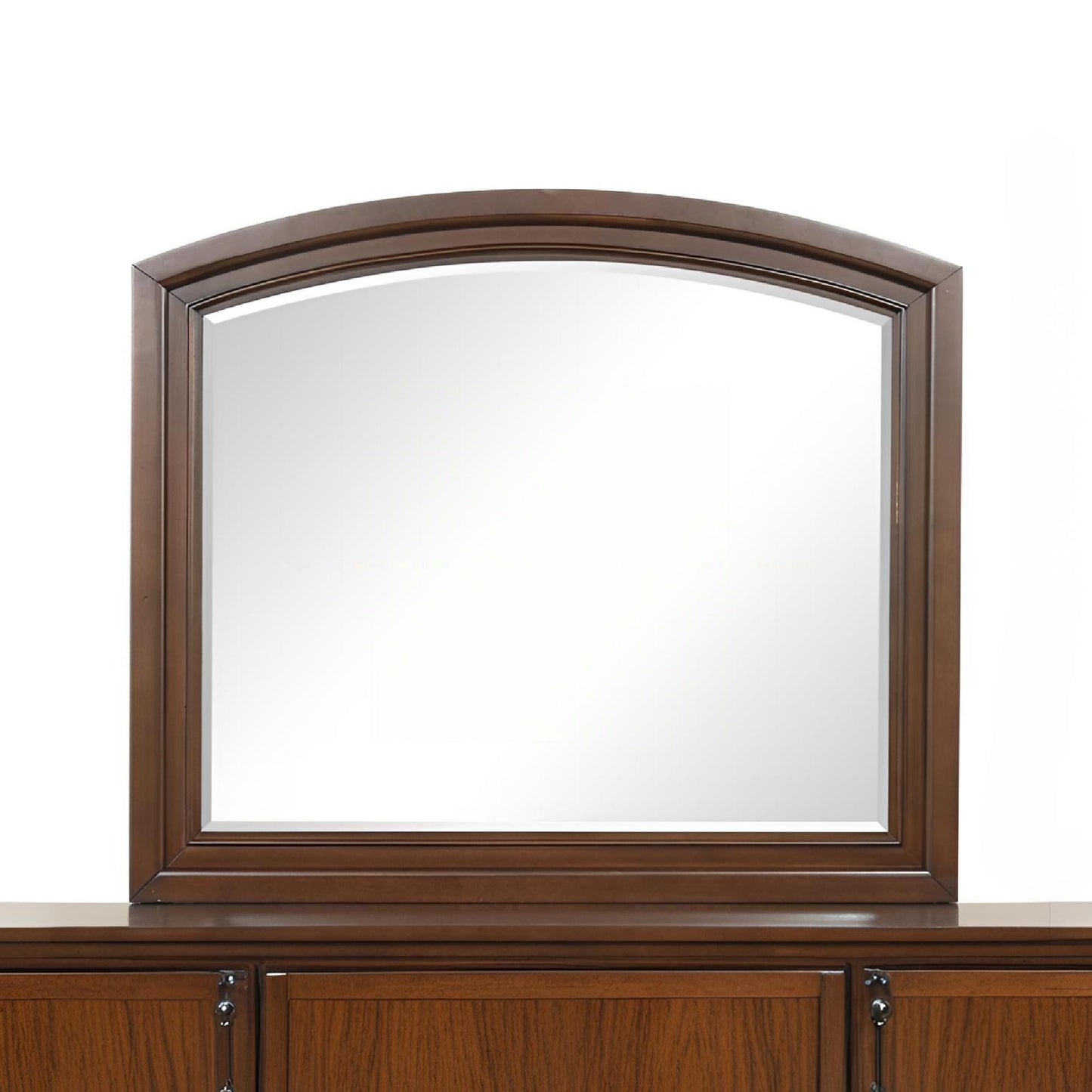 Meade - Arch Mirror With Low Distortion Glass - Dark Cherry Glory Furniture