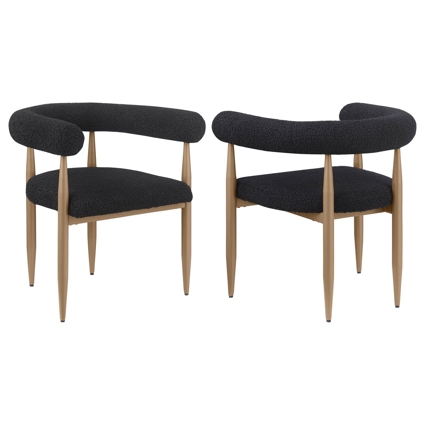 Dunmore - Boucle Upholstered Dining Arm Chair (Set of 2) Coaster Fine Furniture