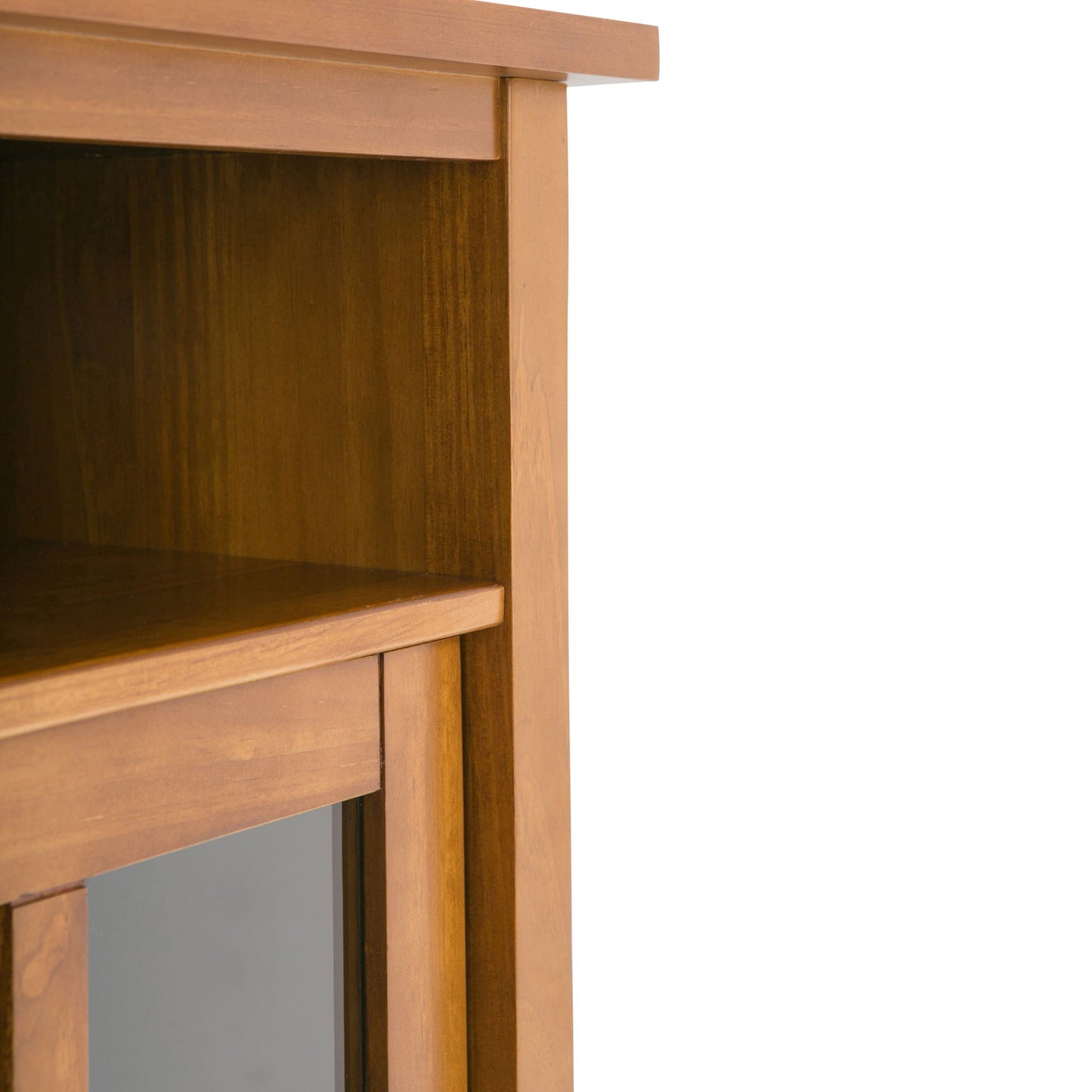 Warm Shaker - Handcrafted Medium Storage Media Cabinet Simpli-Home