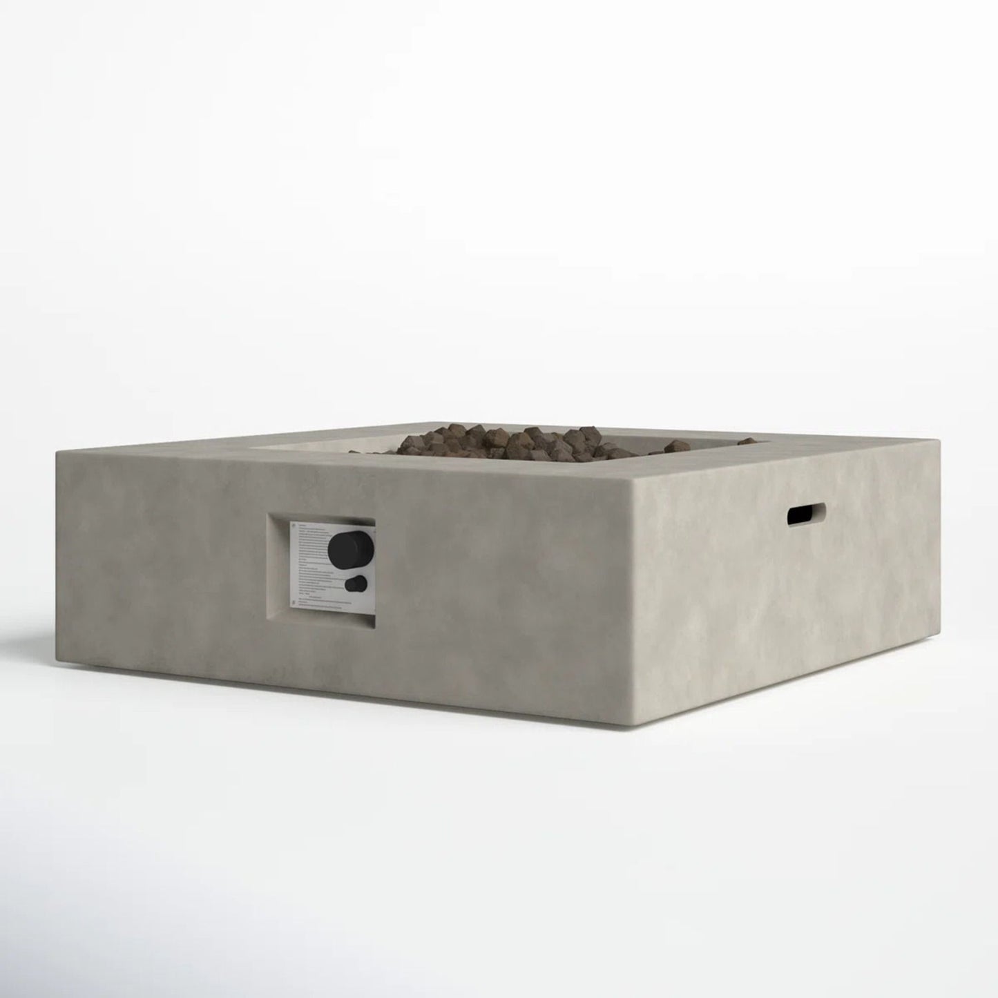 Streamlined Aesthetic Outdoor Fire Pit Table LSI Patio Furniture