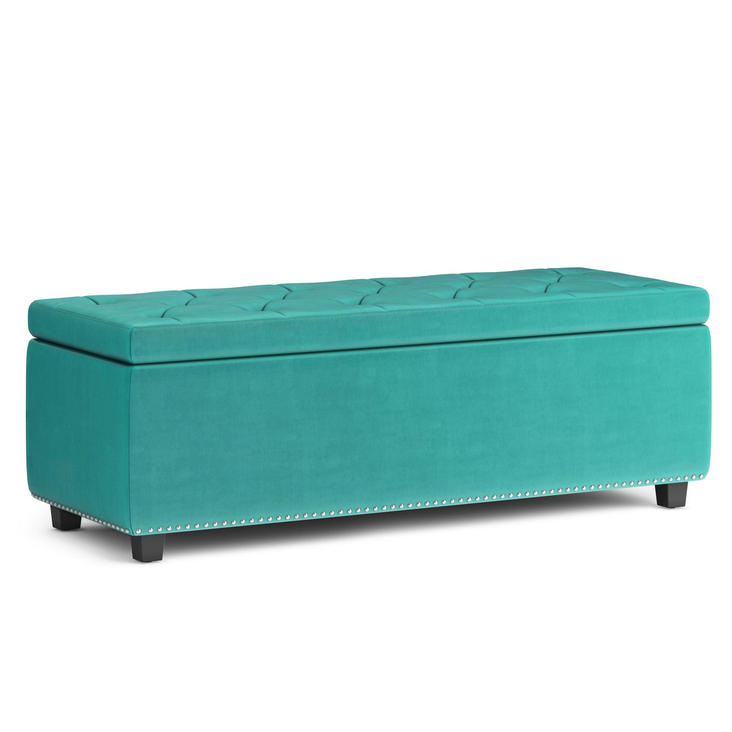 Hamilton - Upholstered Storage Ottoman Simpli-Home