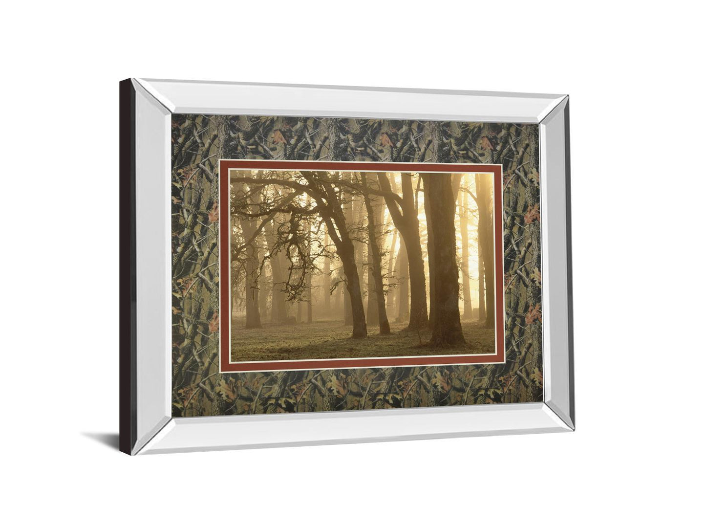Woodland Sweep By Dennis Frate - Mirror Framed Print Wall Art - Black Classy Living