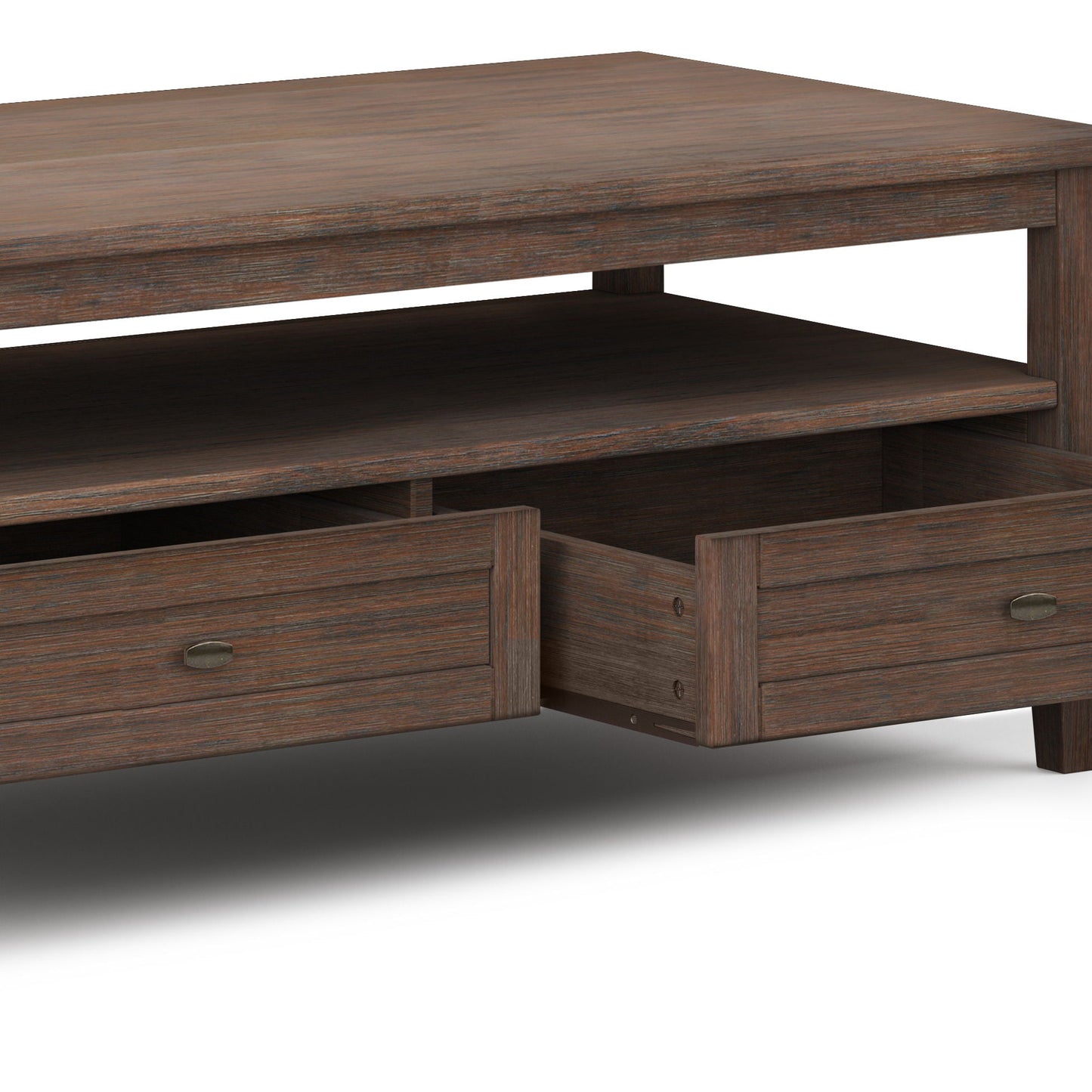 Warm Shaker - Coffee Table - Farmhouse Brown Simpli-Home