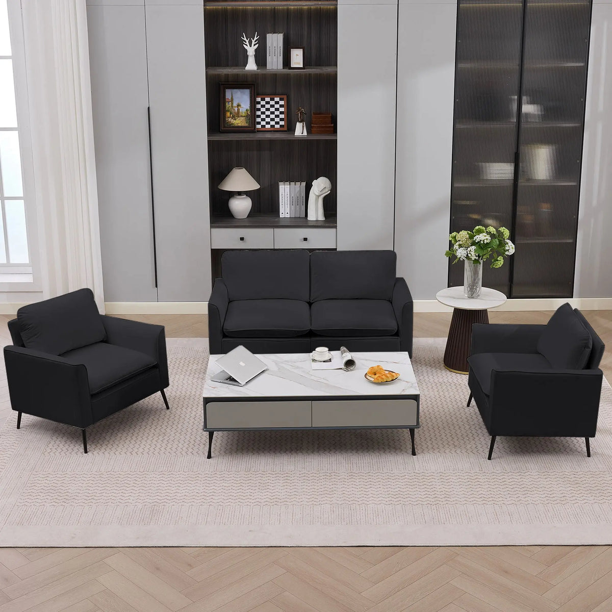 Upholstered Sofa Loveseat For Living Room Home Essentials
