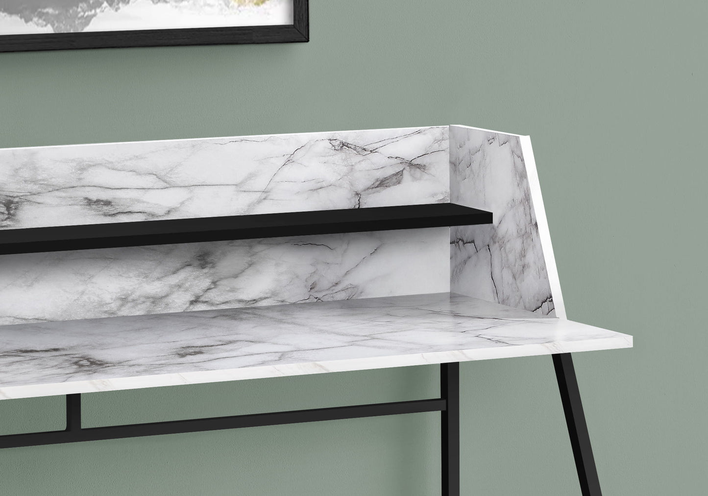 Computer Desk For Home Office Laptop, Storage Shelves, Contemporary & Modern 8th Street