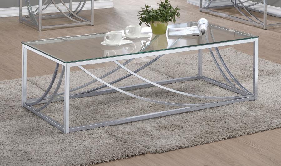 Lille - Glass Top Entryway Sofa Console Table Accents CoasterEssence