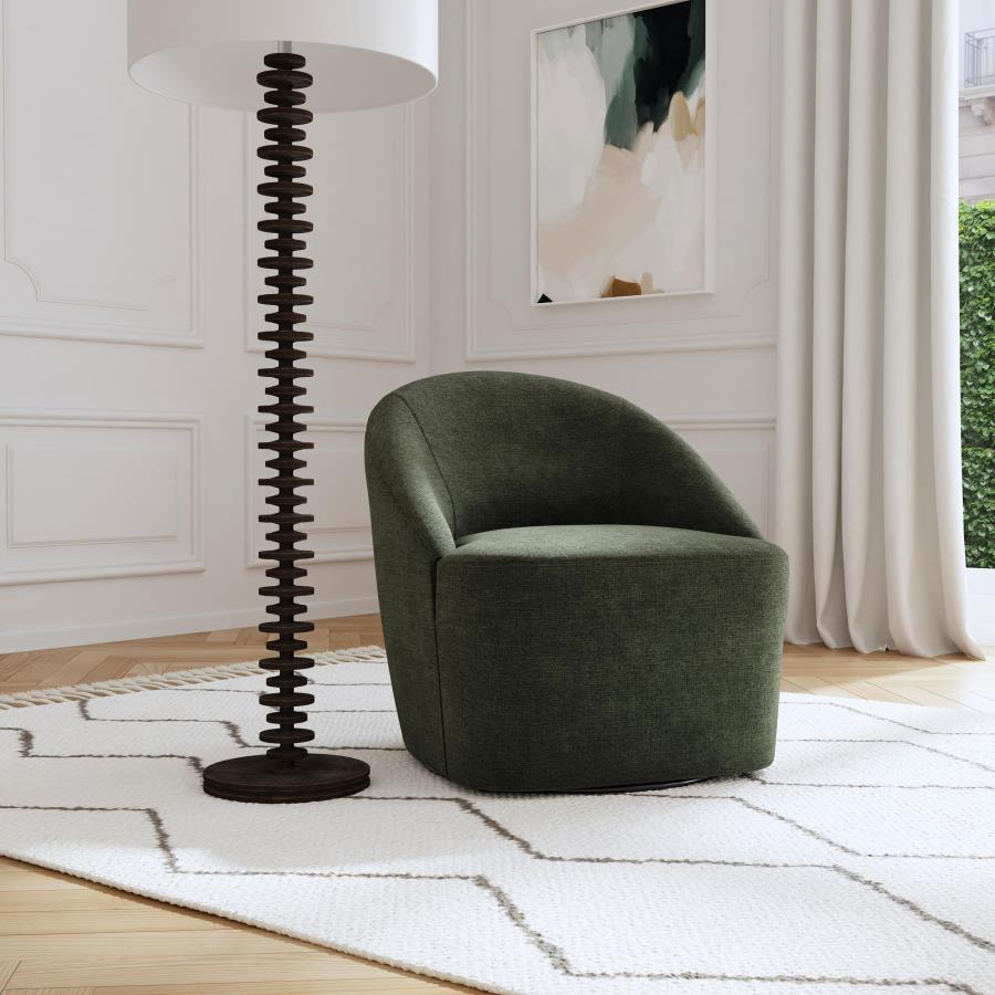 Leon - Upholstered Barrel Accent Swivel Chair Coaster Fine Furniture
