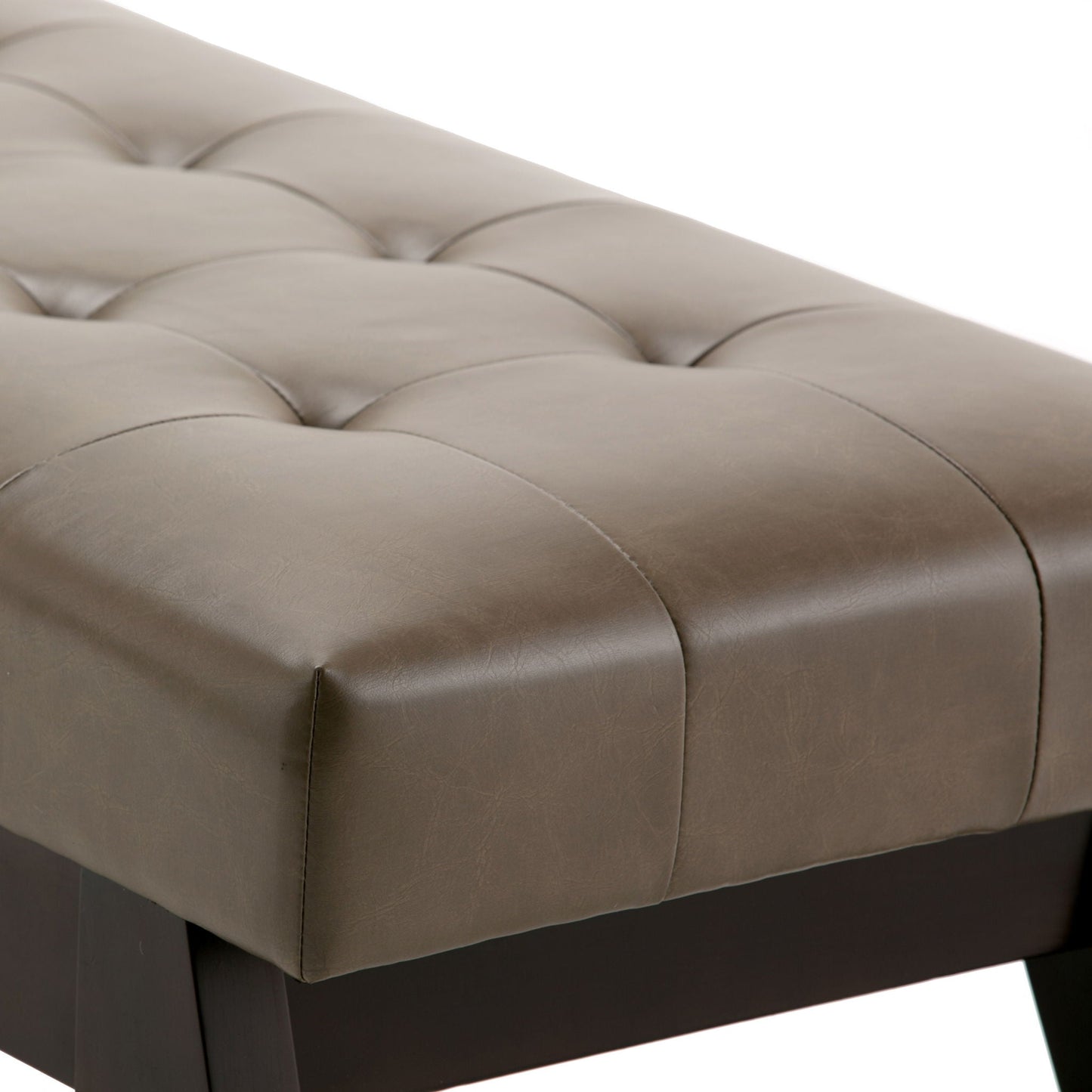 Draper - Upholstered Mid Century Tufted Ottoman Bench Simpli-Home