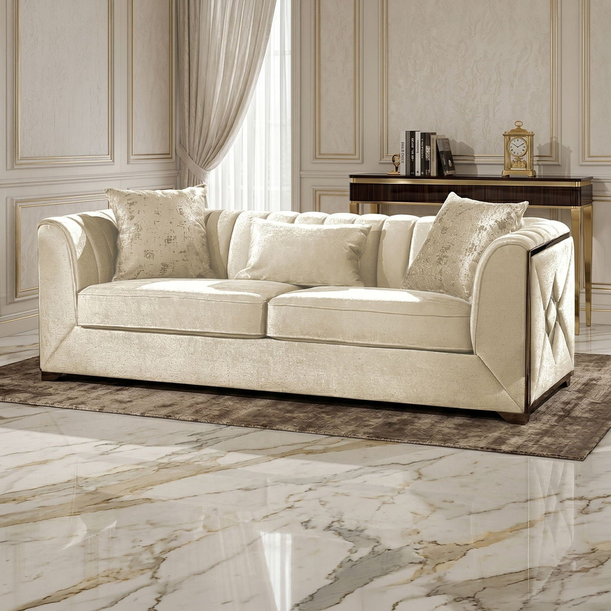 Velencia - Sofa - Cream Matrix Furniture Group