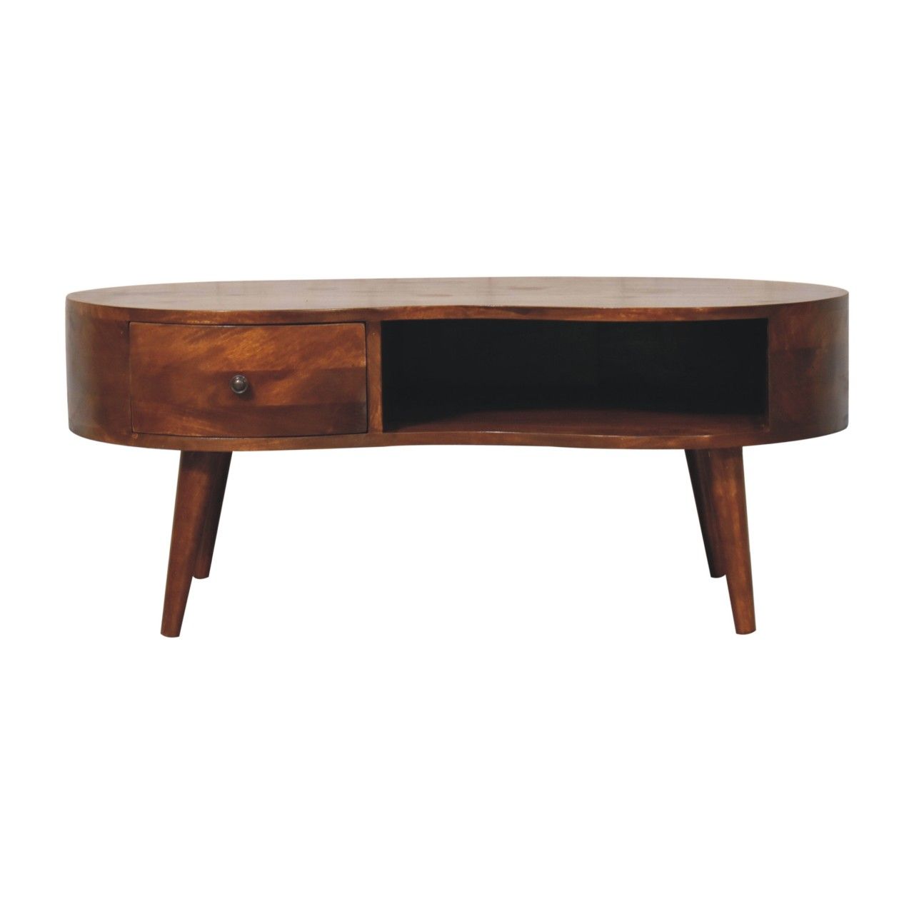 Wave Coffee Table With 1 Drawer Artisan Furniture