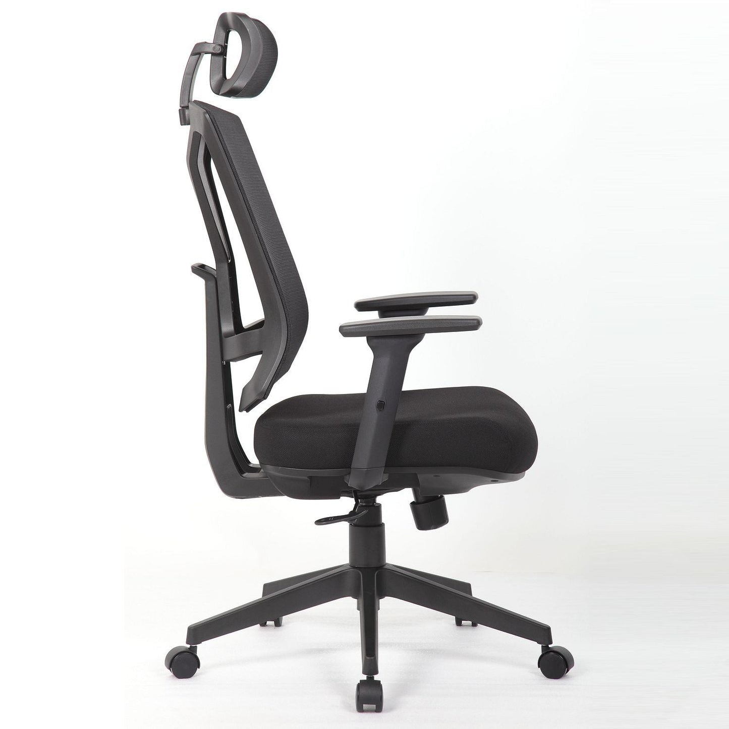 Office Chair With Adjustable Headrest & Back, High Back Swivel Desk Chair - Black Home Essentials