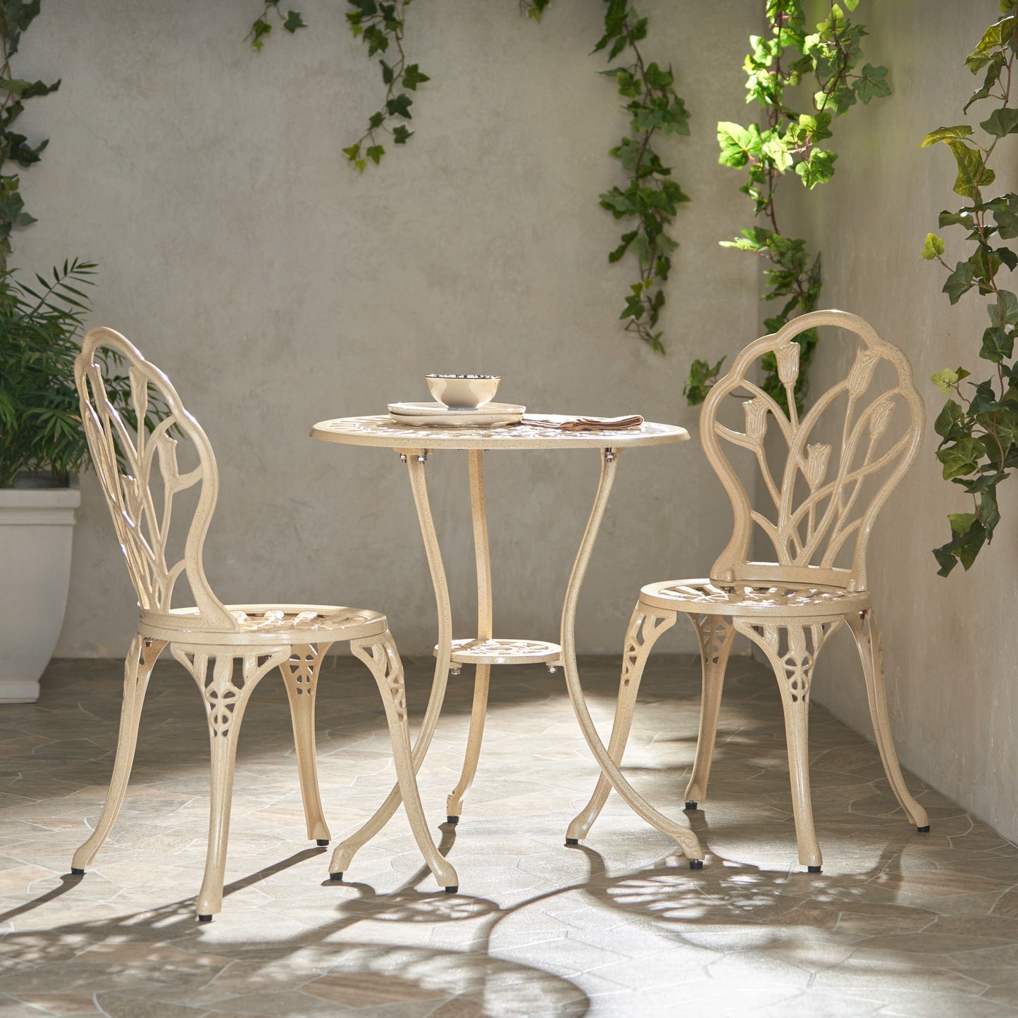 Nassau - Cast 3 Piece Bistro Set Noble House