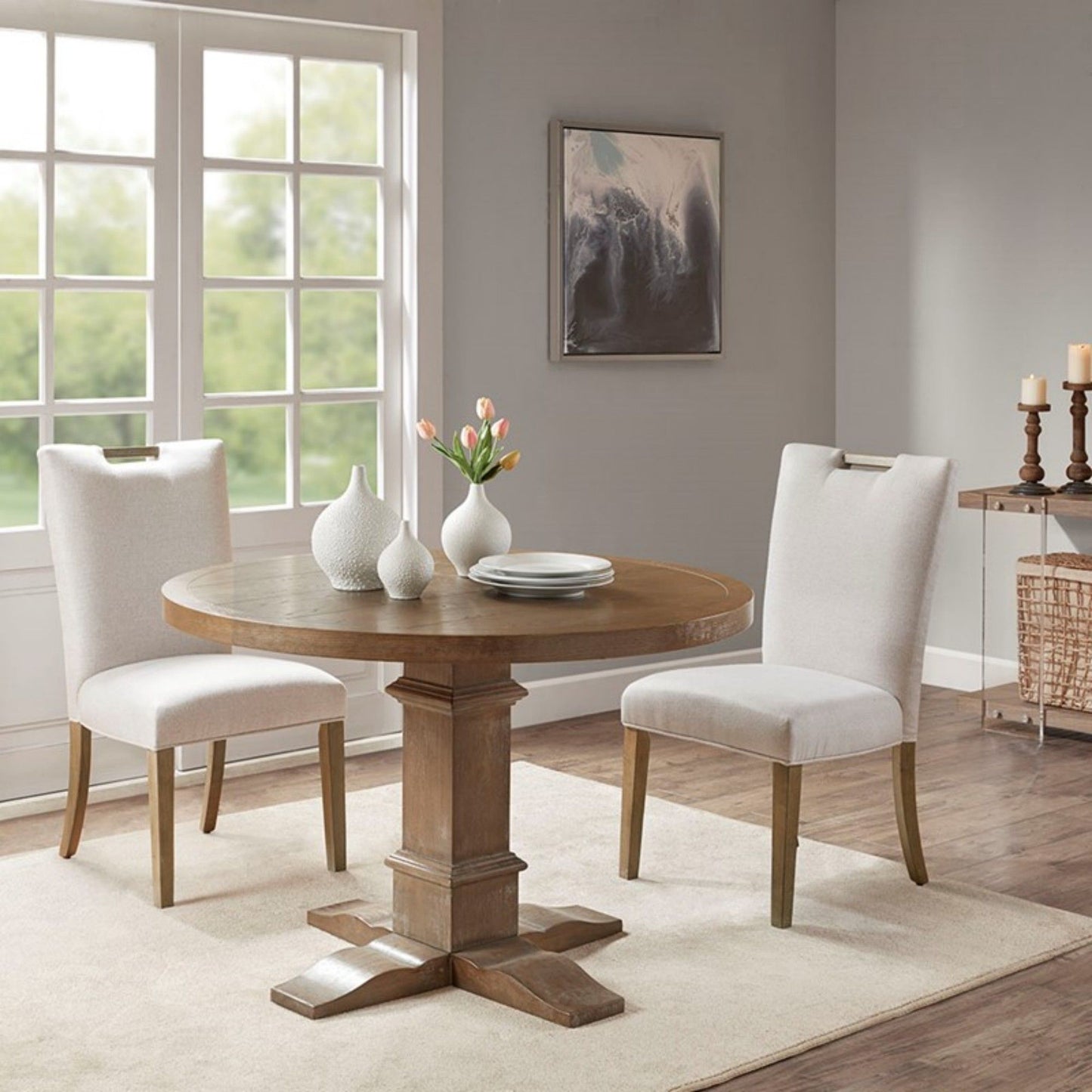 Braiden - Dining Chair Upholstered (Set of 2) - Natural JLA