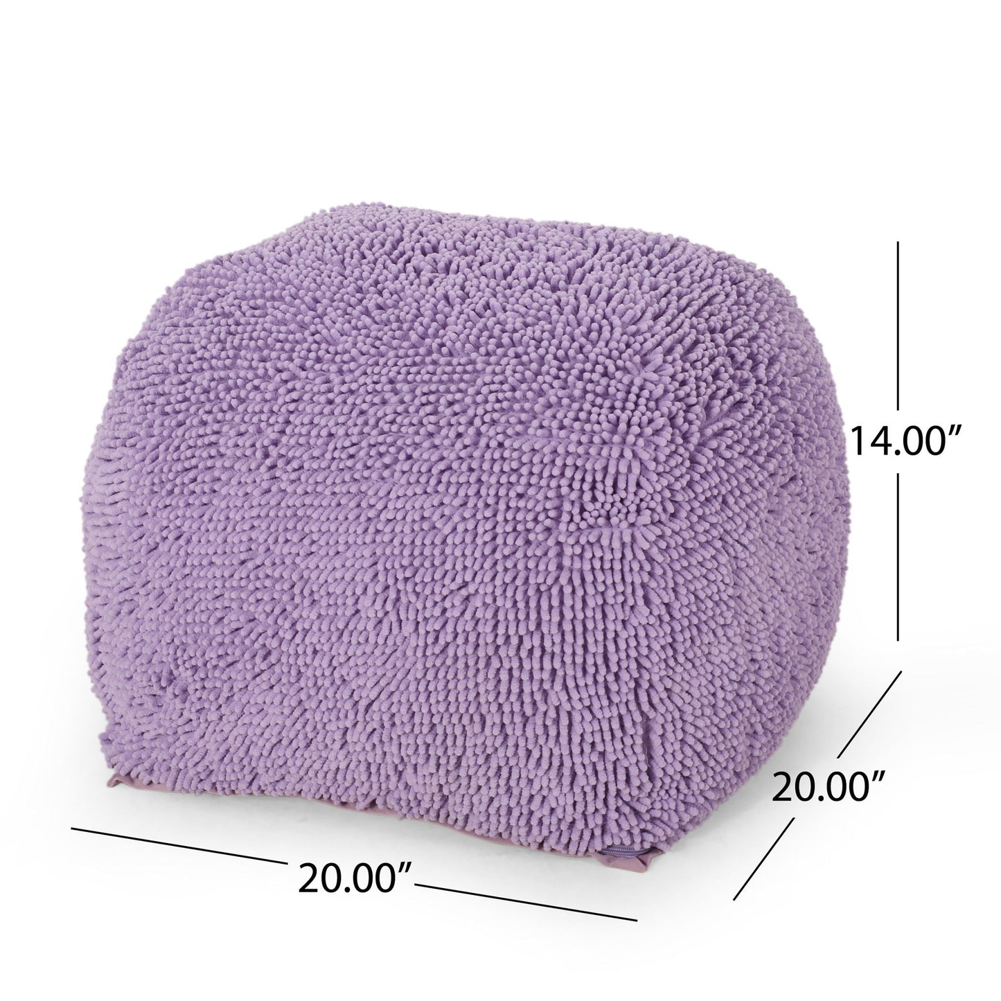 Spongy Microfiber Square Pouf Soft Seating Home Essentials