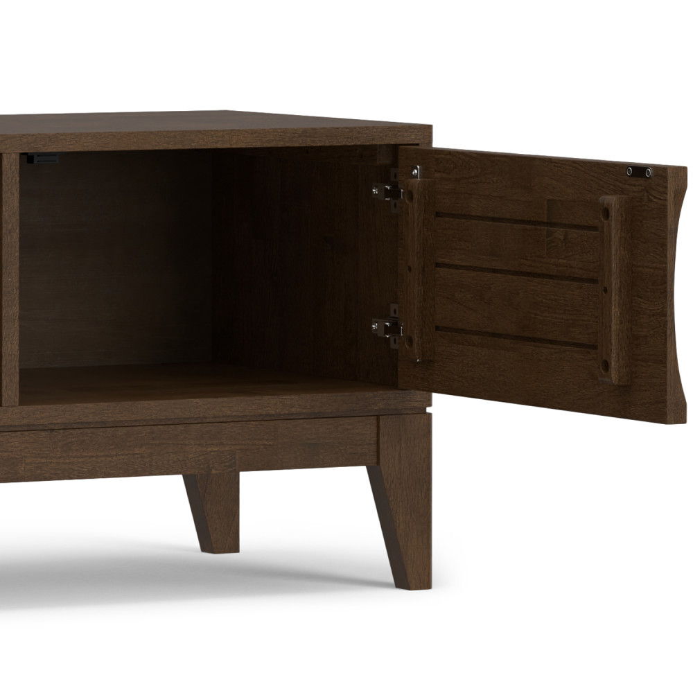 Harper - Low TV Media Stand - Walnut Brown Simpli-Home