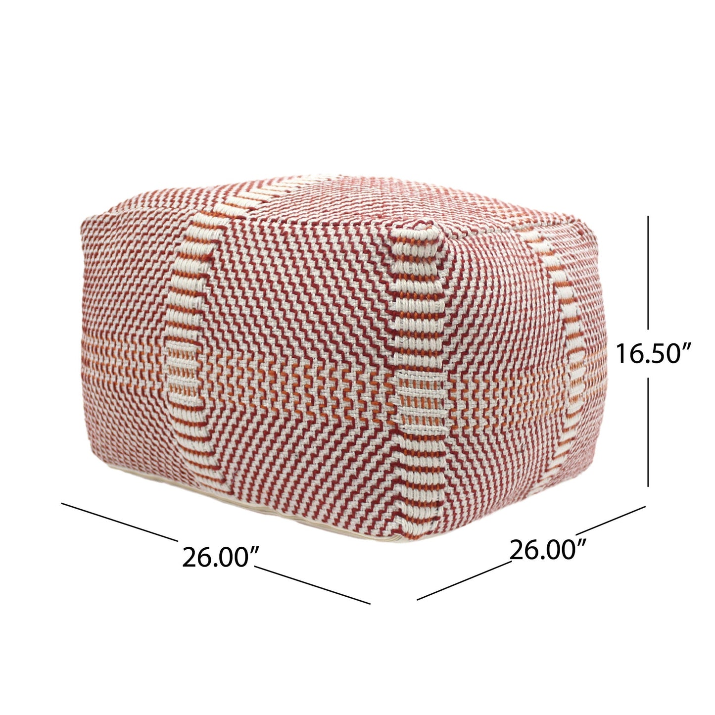 Morro Bay - Handcrafted Water Resistant Pouf - Multi Color Home Essentials