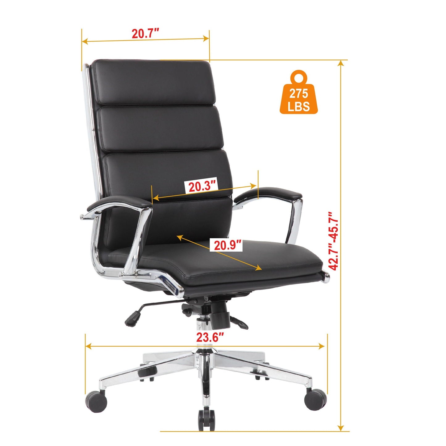 Office Chair, Breathable Mid Back Swivel Computer Chair With Foldable Armrest - Black Home Essentials