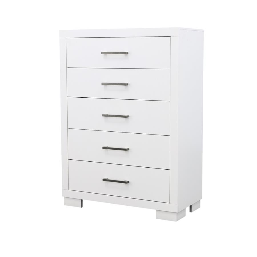 Jessica - 5-Drawer Bedroom Chest CoasterEssence